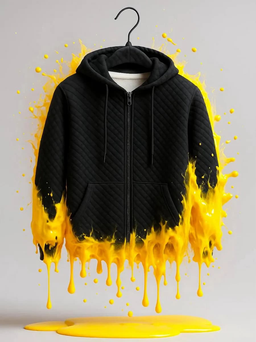 Толстовка на молнии зип худи с капюшоном зимняя