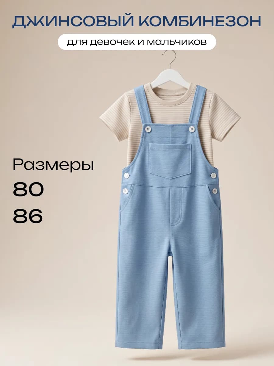 Комбинезон детский джинсовый