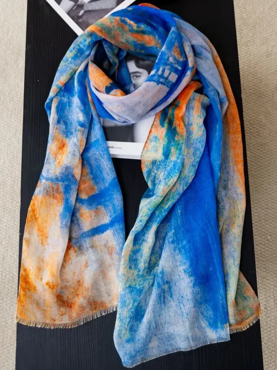 Легкий шарф, палантин весна