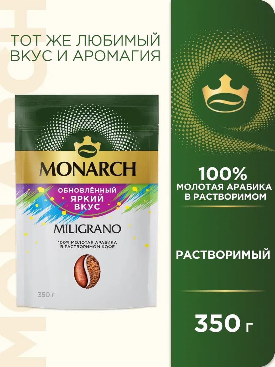 Кофе молотый в растворимом MILIGRANO Millicano, 350 г
