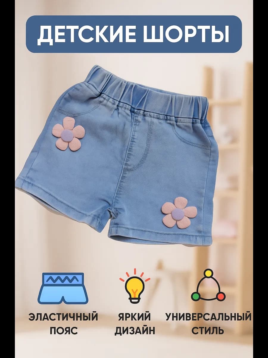 Шорты джинсовые для малышей