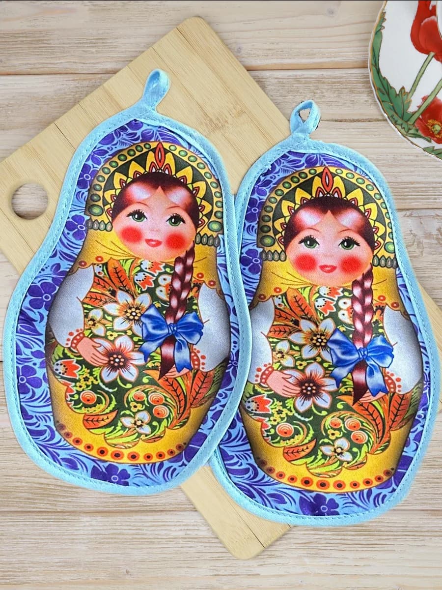 Прихватки кухонные набор 2 штуки