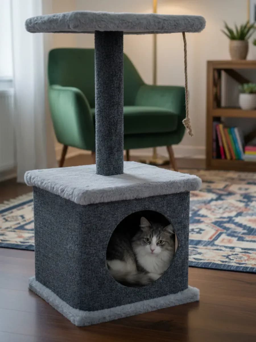 Домик с когтеточкой