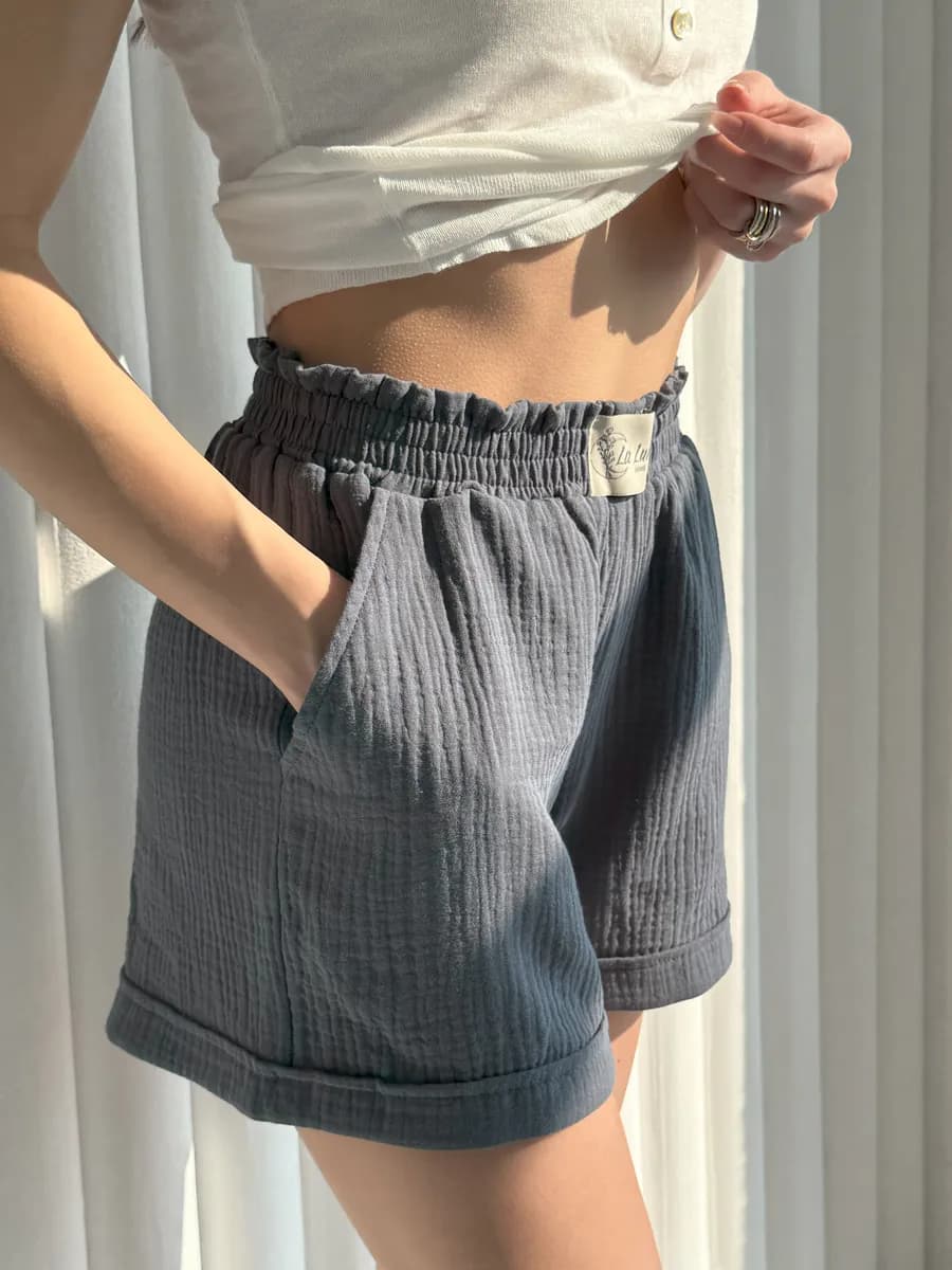 Шорты летние домашние муслин хлопок