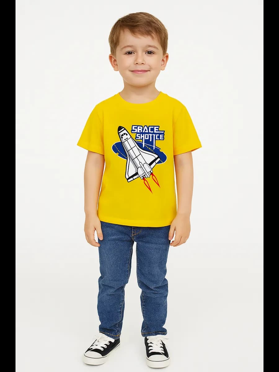 Футболка для мальчика с принтом космос
