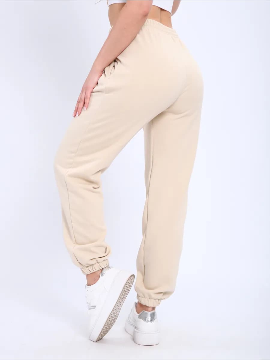 Брюки джоггеры спортивные прямые оверсайз футер начес