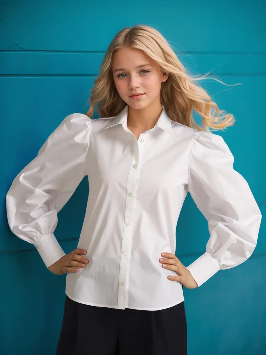 Школьная блузка хлопок нарядная форма