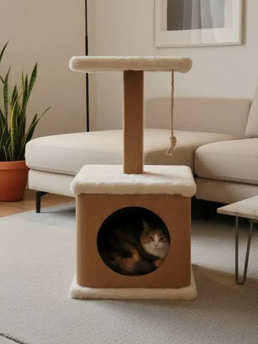 Домик с когтеточкой