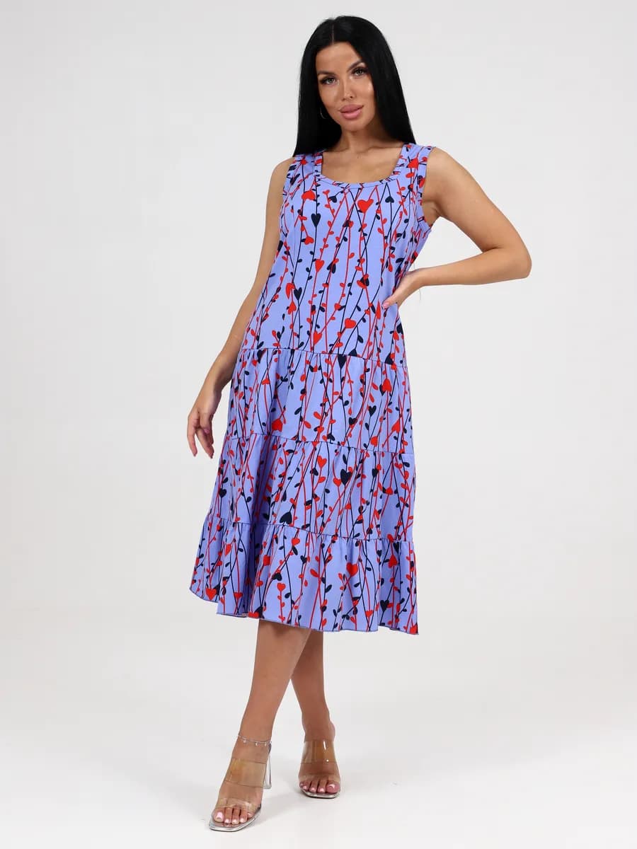 Сарафан трикотаж 3 яруса