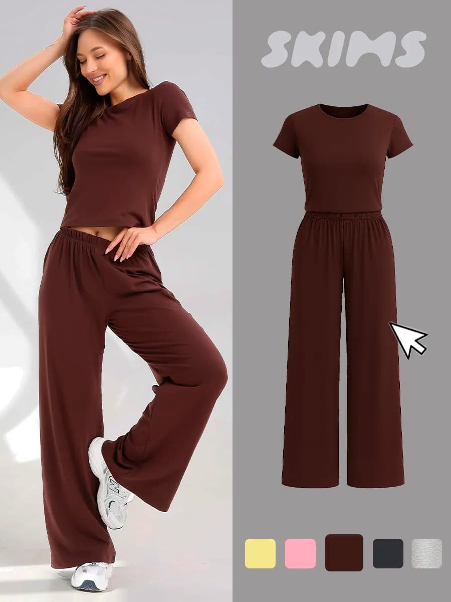 Костюм пижамный с футболкой и штанами