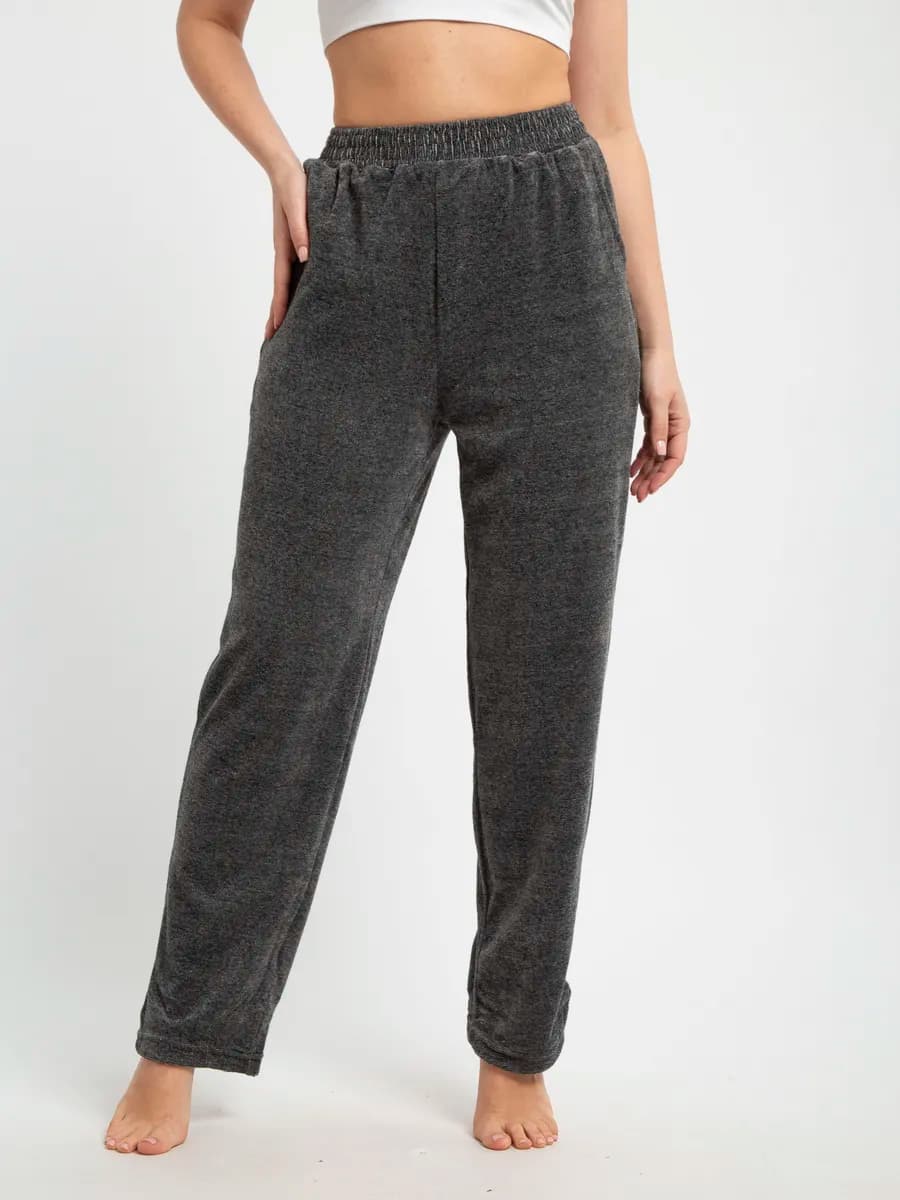 Брюки домашние широкие лето на резинке