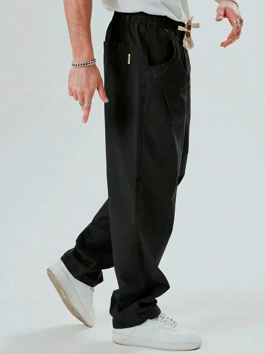 Брюки черные прямые чиносы повседневные демисезонные