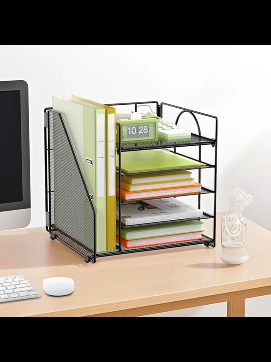 Лоток для бумаг металлический комбинированный А4