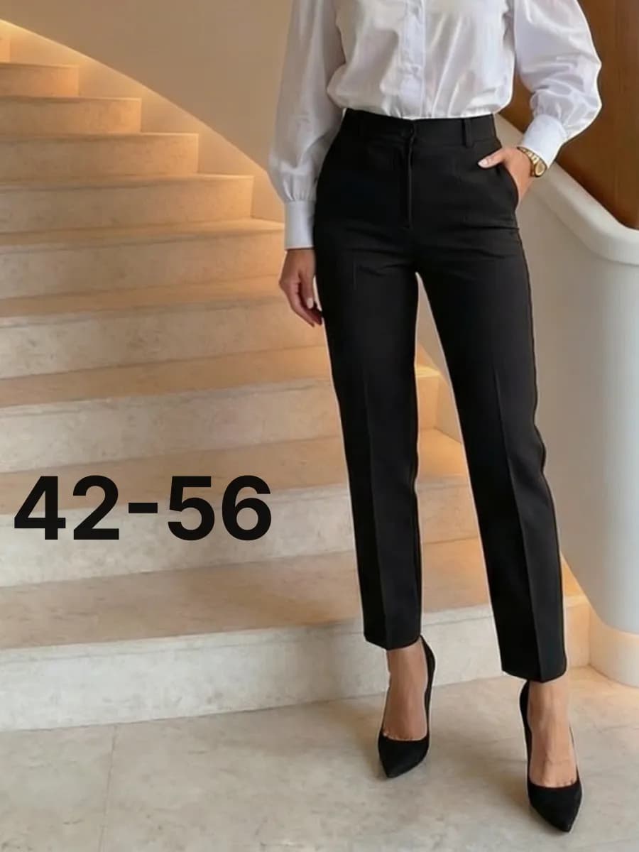 Брюки бананы классические на молнии