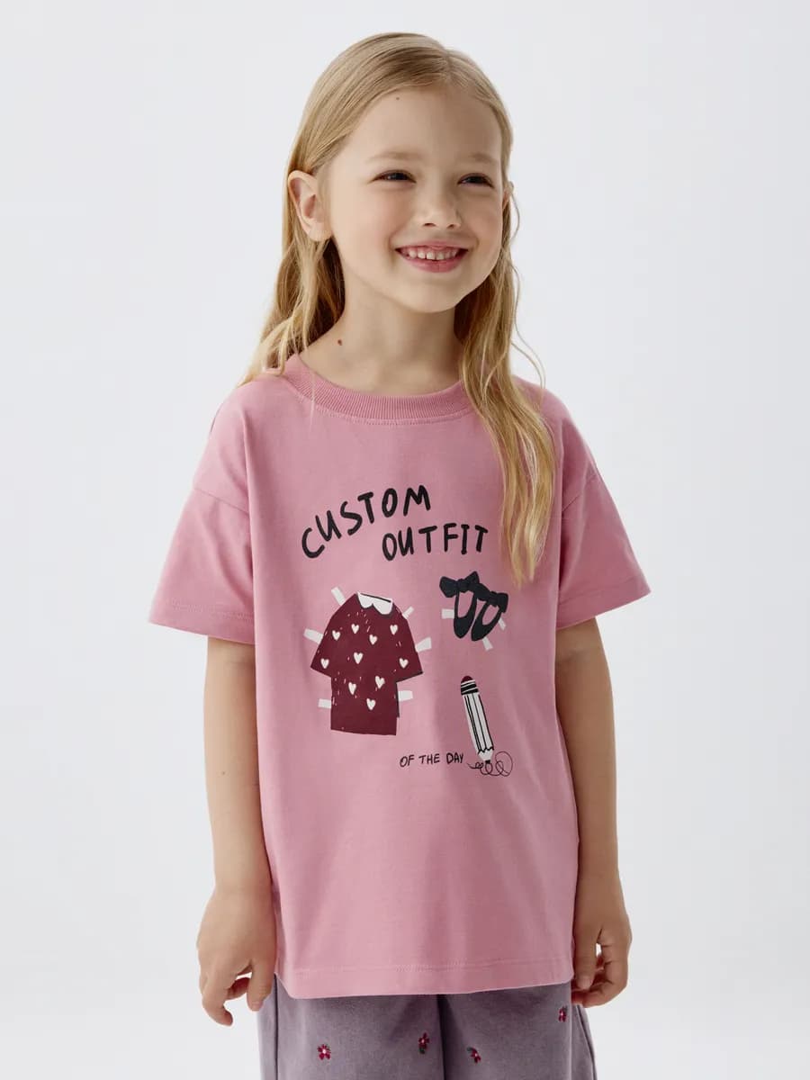 Футболка хлопковая с принтом