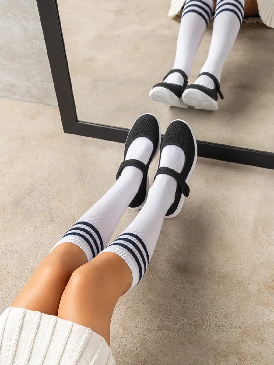 Туфли на резинке текстильные школьные