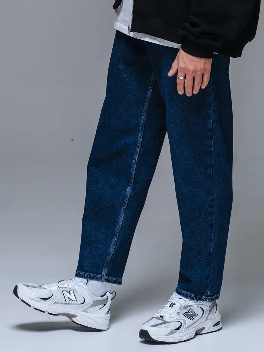 Джинсы бананы широкие