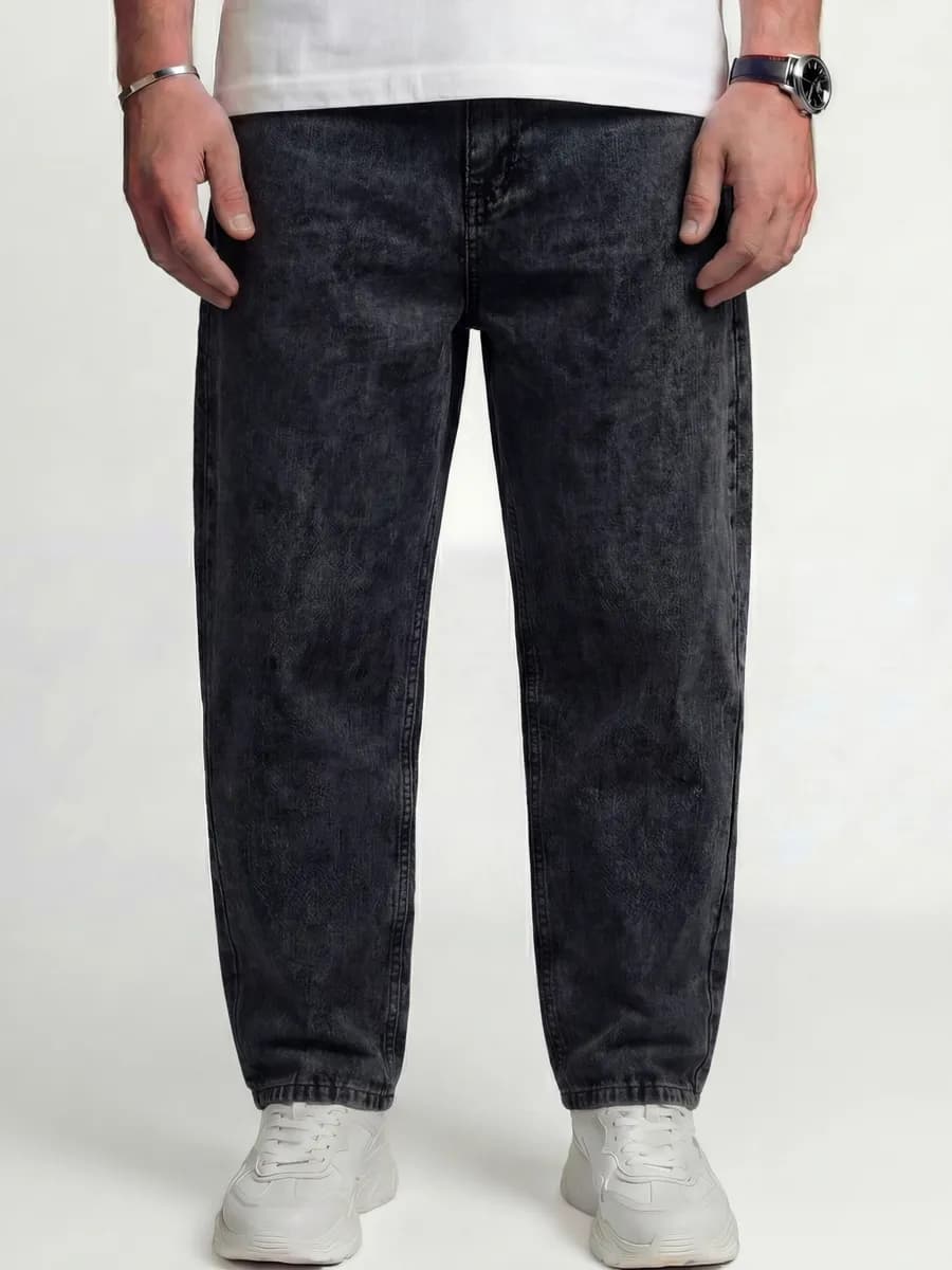 Джинсы бананы широкие