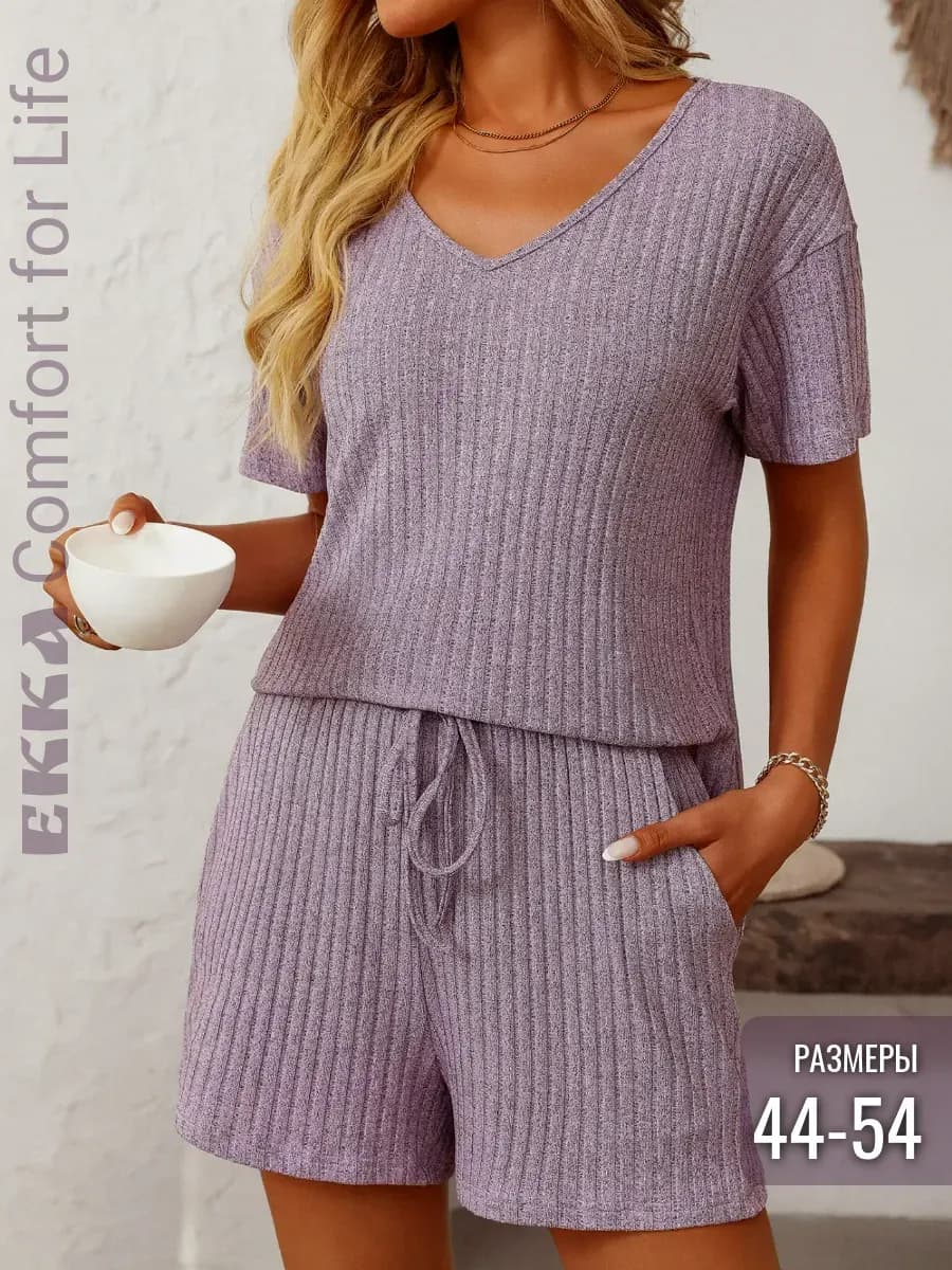 Костюм домашний с шортами лапша