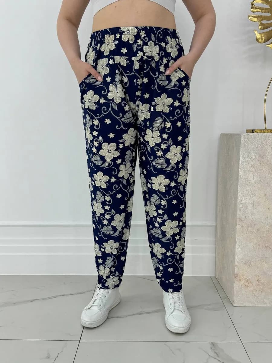 Брюки домашние летние на резинке