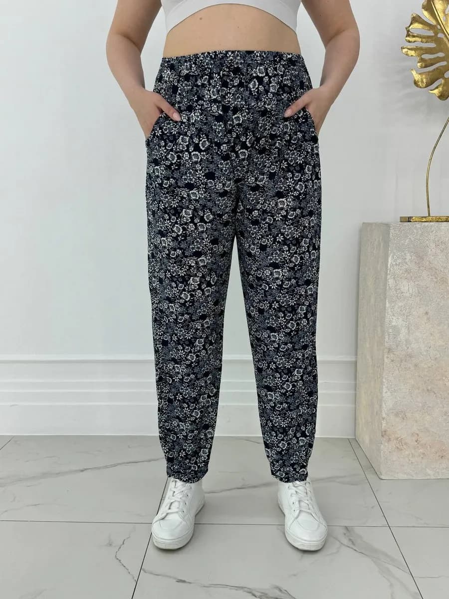 Брюки домашние летние на резинке