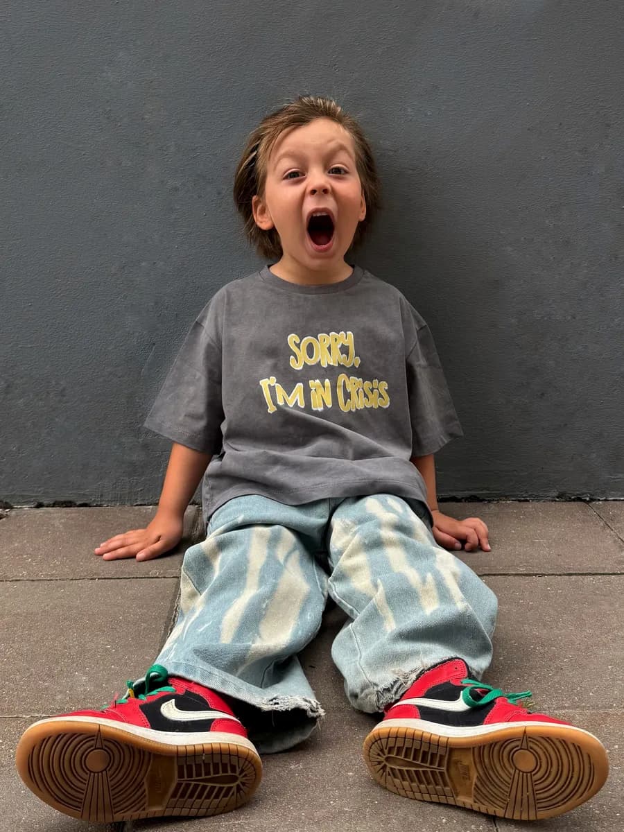 Футболка оверсайз с принтом