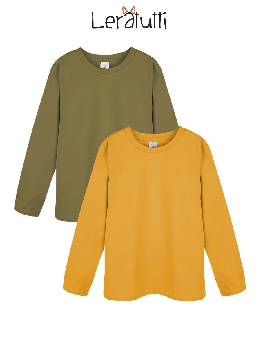 Лонгслив детский школьный набор 2 шт