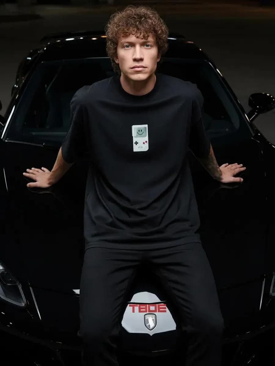 Футболка оверсайз с принтом