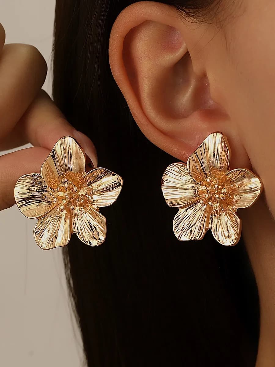 Серьги цветы