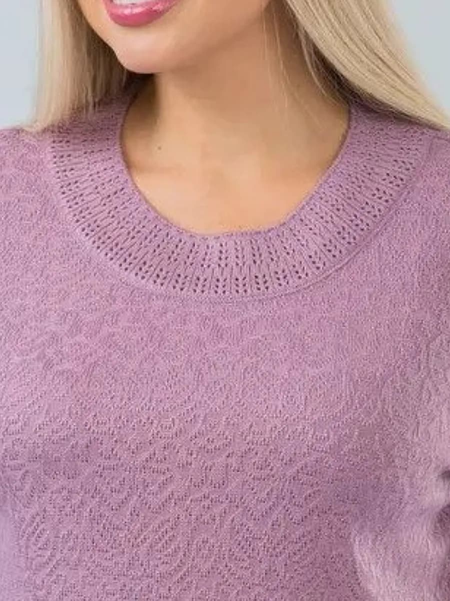 Джемпер трикотажный кофта ажурная