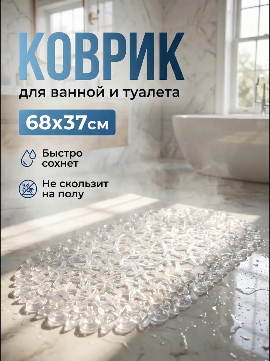 Коврик для ванной и туалета