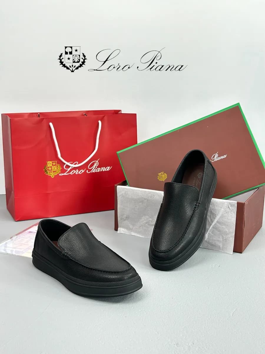 Лоферы мужские натуральная замша Loro Piana