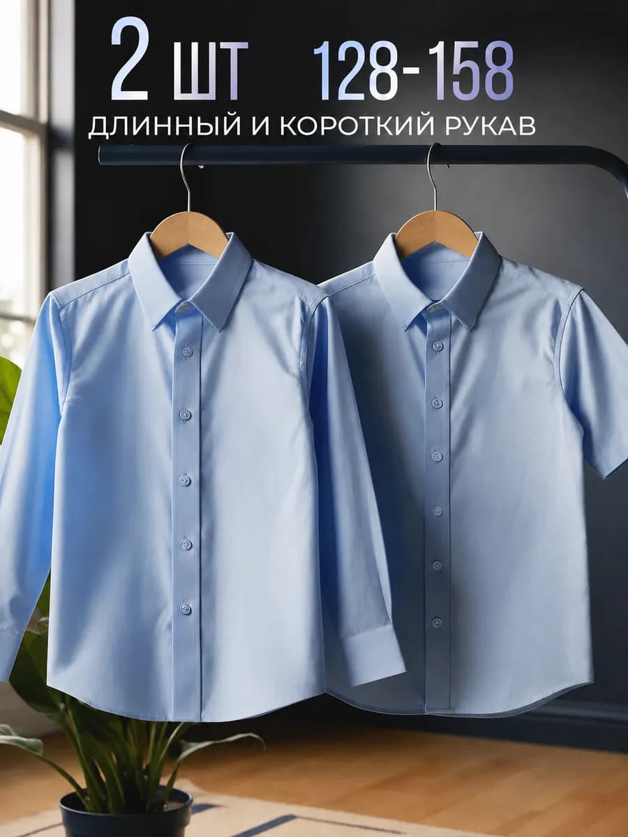 Набор рубашек для школы 2 шт