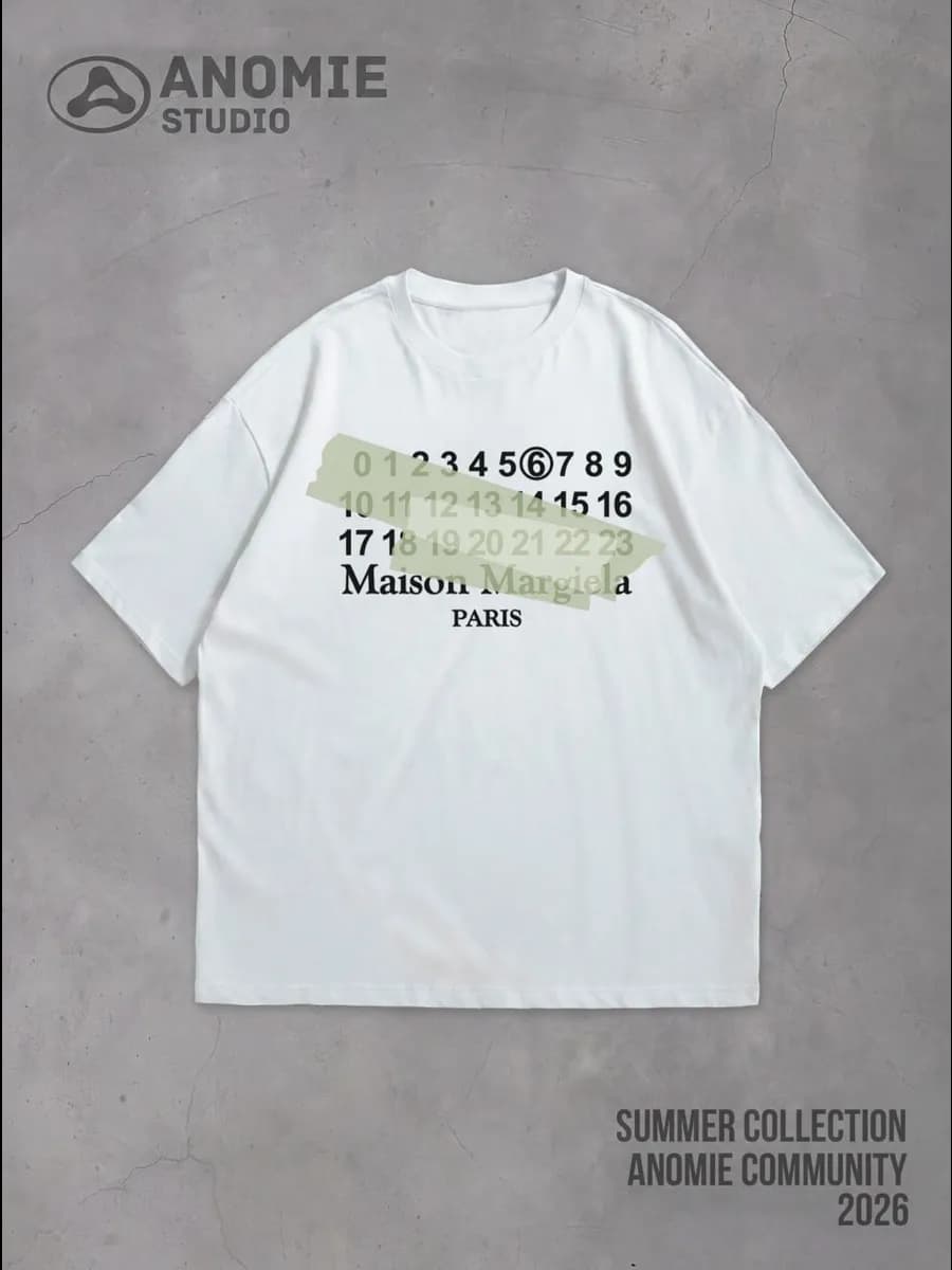 Футболка оверсайз в стиле y2k Maison Margiela