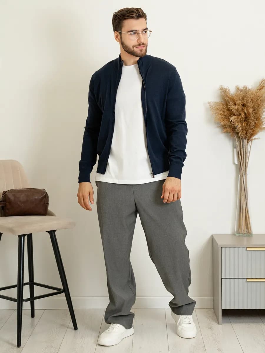 Кашемировый кардиган на молнии