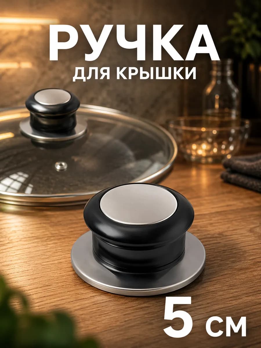 Ручка для крышки 5 см, универсальная