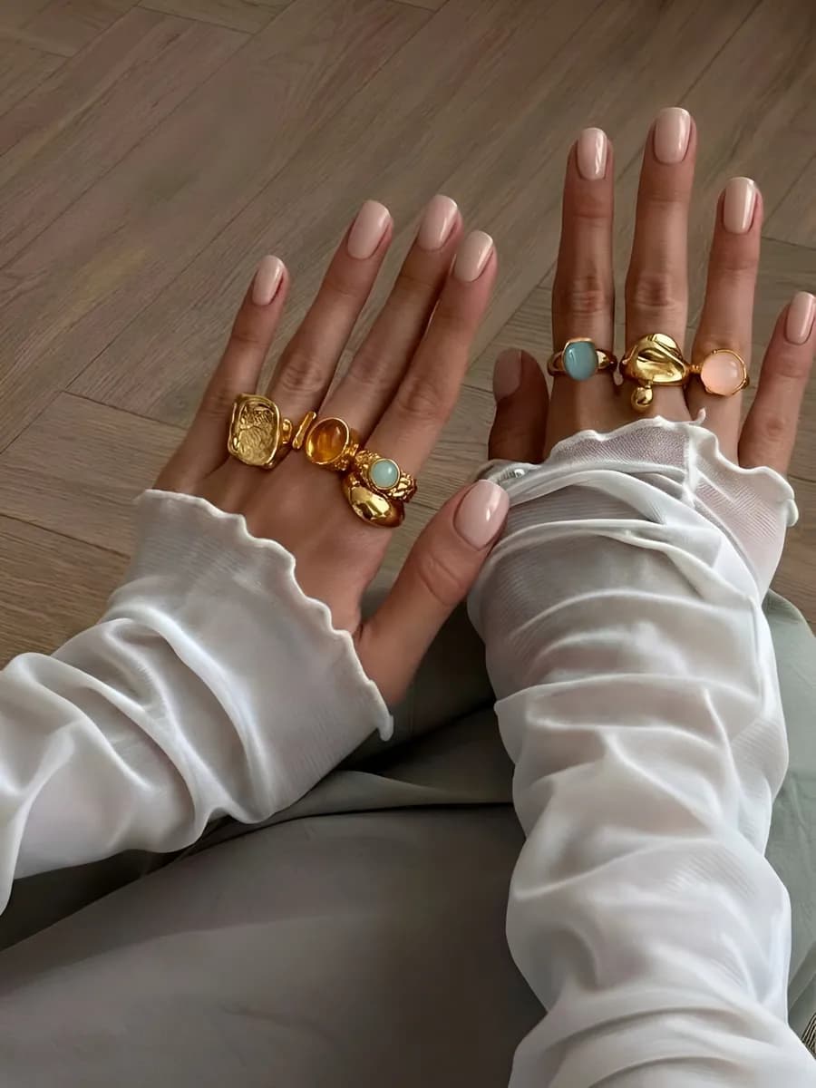 Набор колец бижутерия праздничный