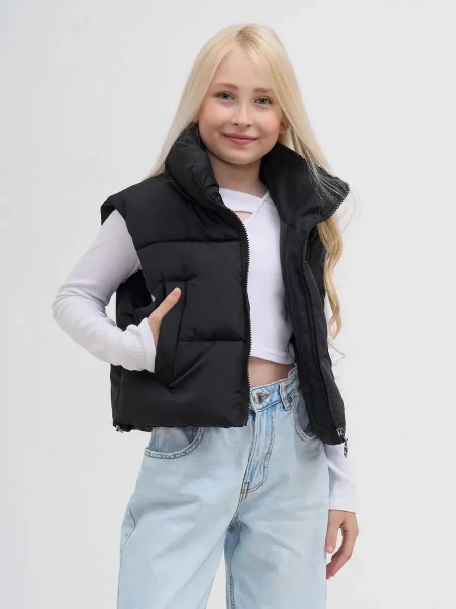 Жилетка утепленная безрукавка демисезонная