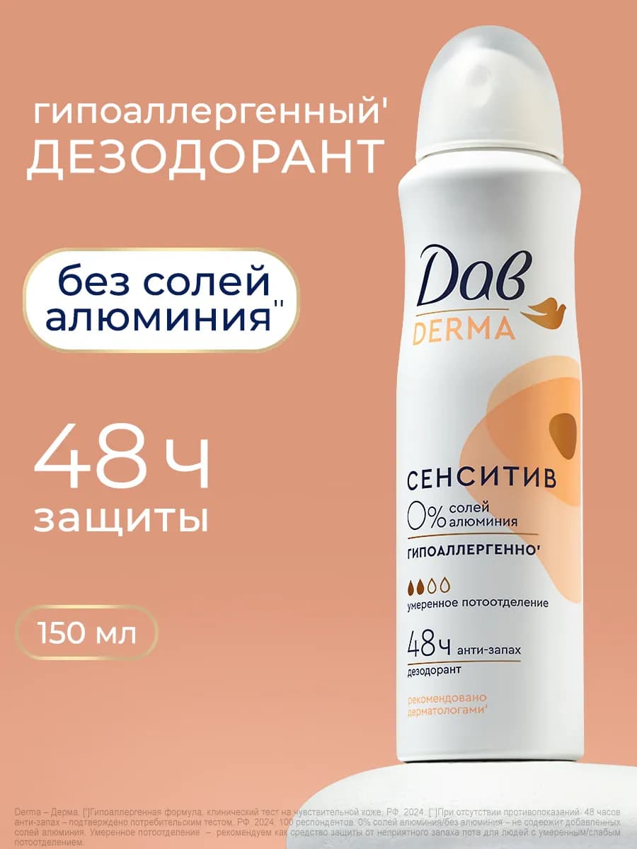 Дезодорант женский спрей от запаха пота гипоаллергенный - фото 1