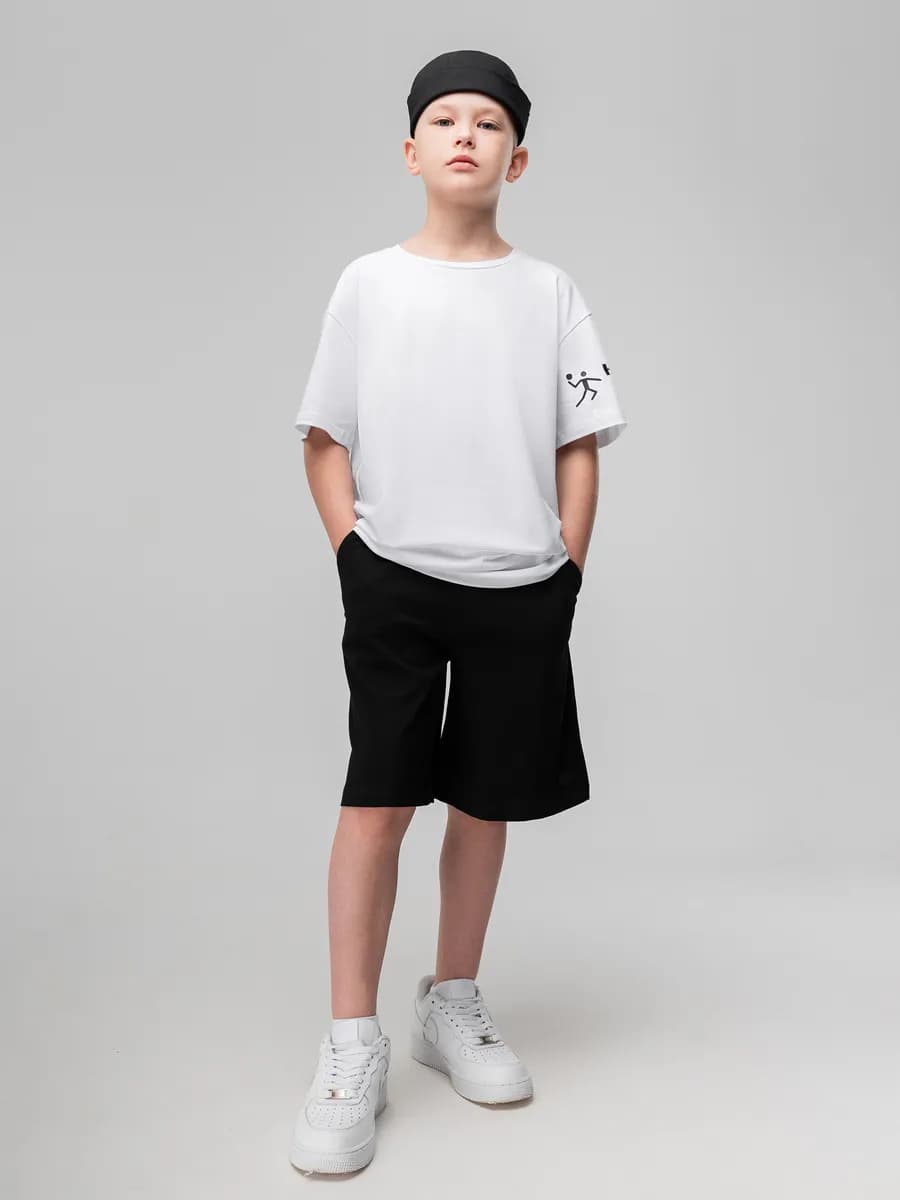 Шорты школьные из материала пике