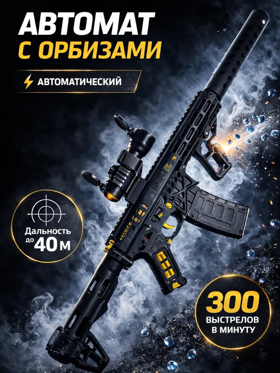 Автомат с орбизами МК1, игрушечное оружие