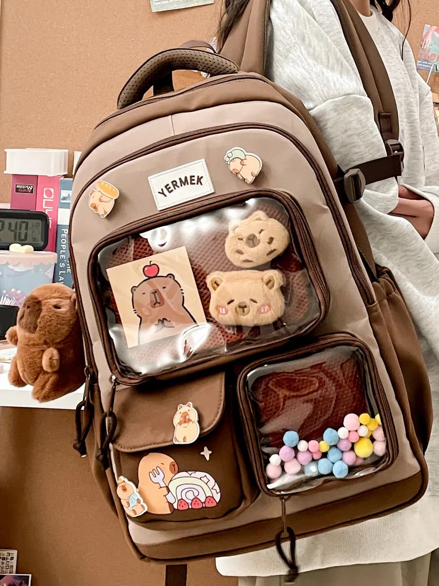 Рюкзак капибара школьный подростковый портфель