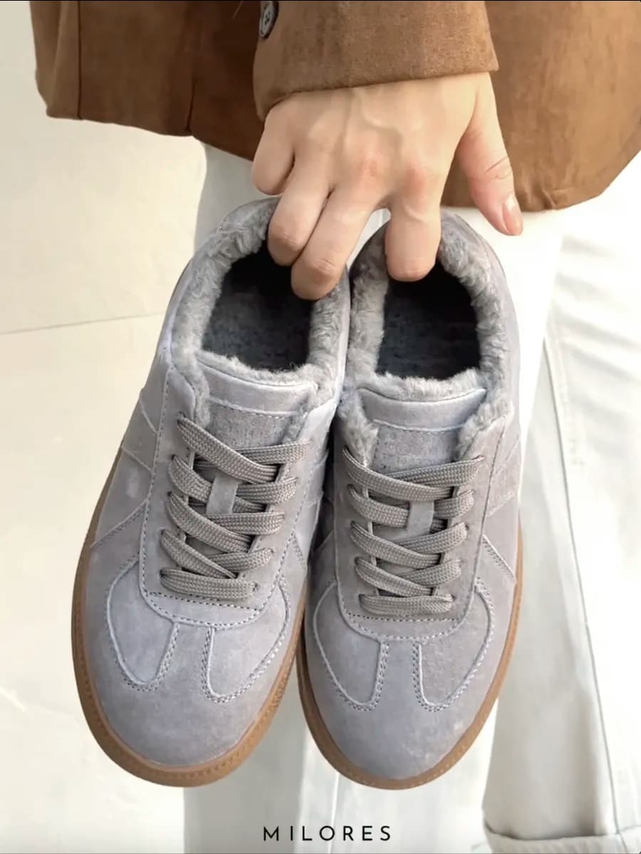 Кеды зимние натуральная замша - фото 1