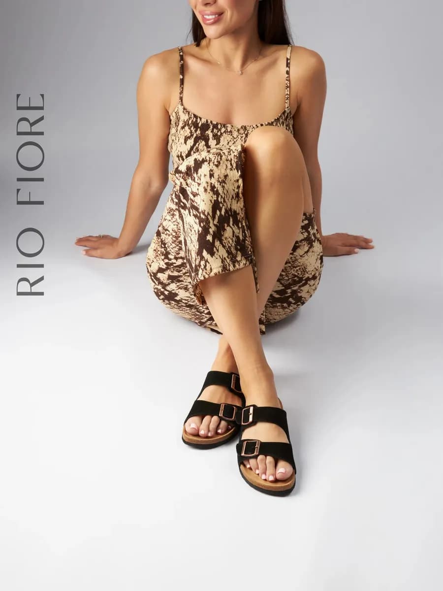 Босоножки биркенштоки замшевые