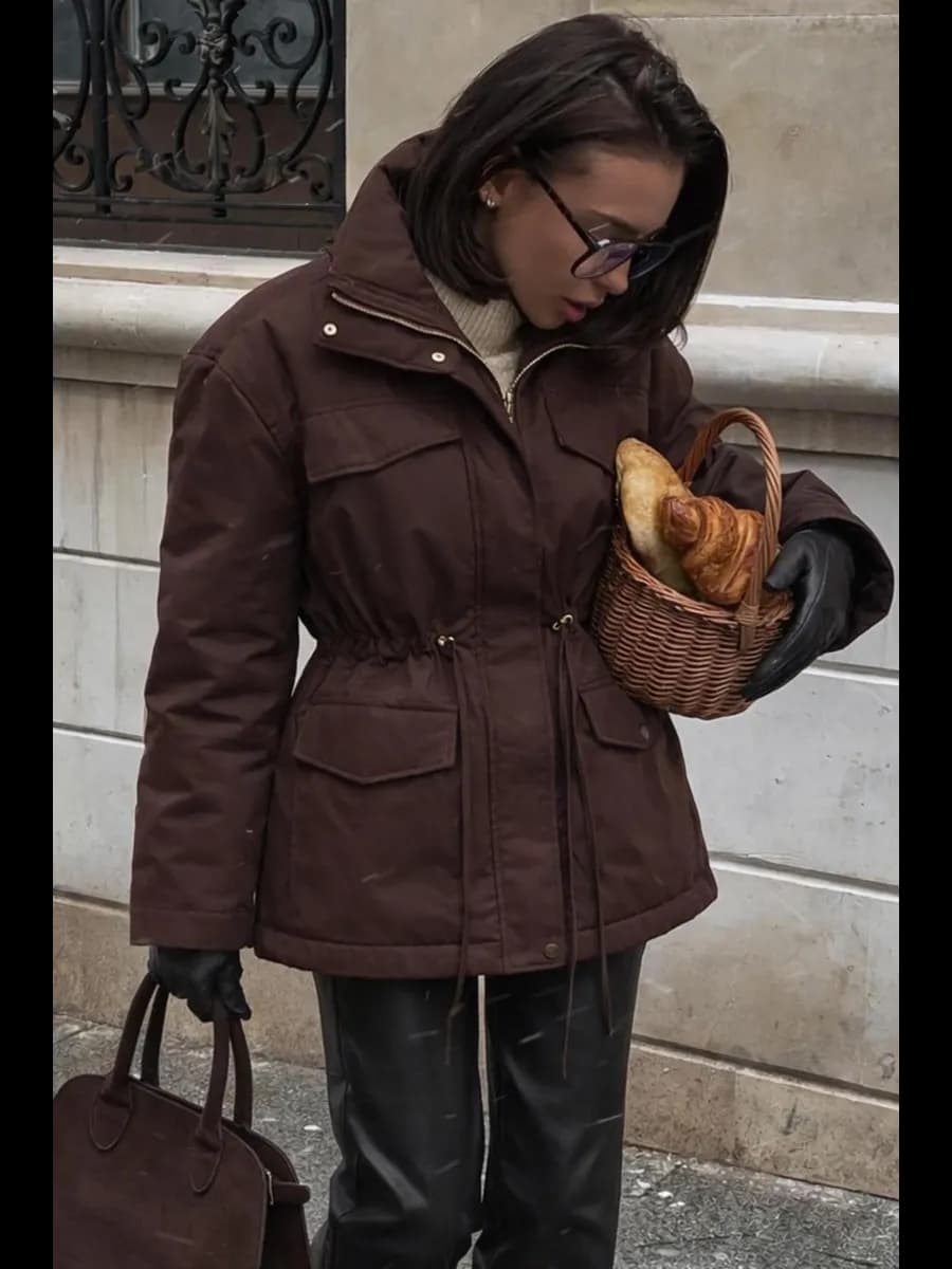 Куртка парка удлиненная демисезонная оверсайз