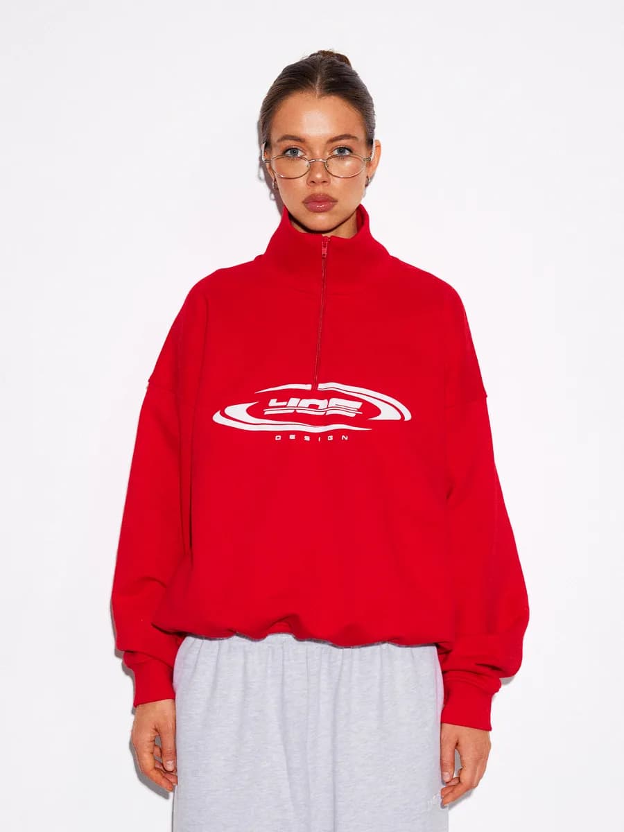 свитшот 192 поло анорак на молнии из 100% хлопка