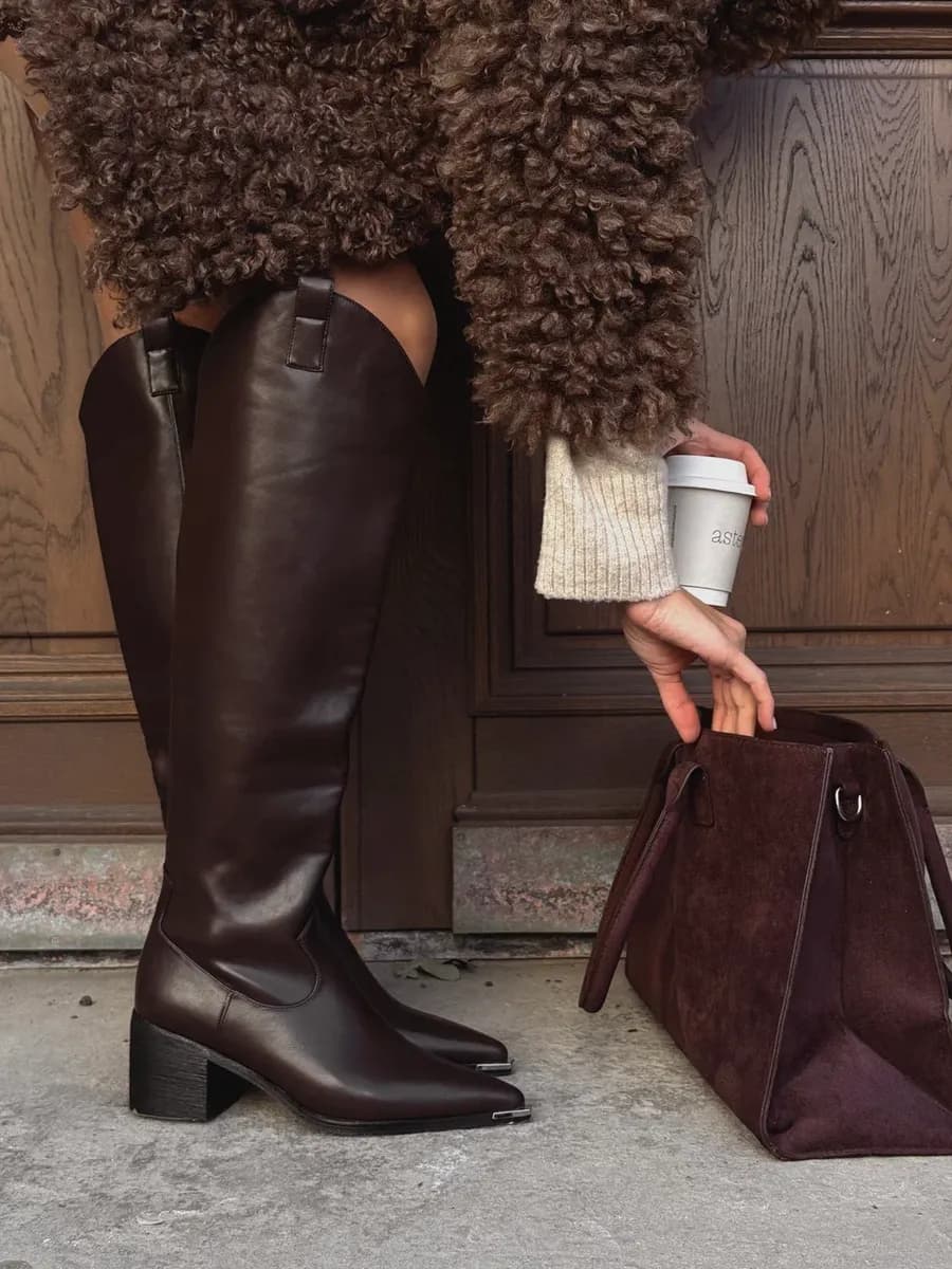 Сапоги демисезонные казаки натуральная кожа