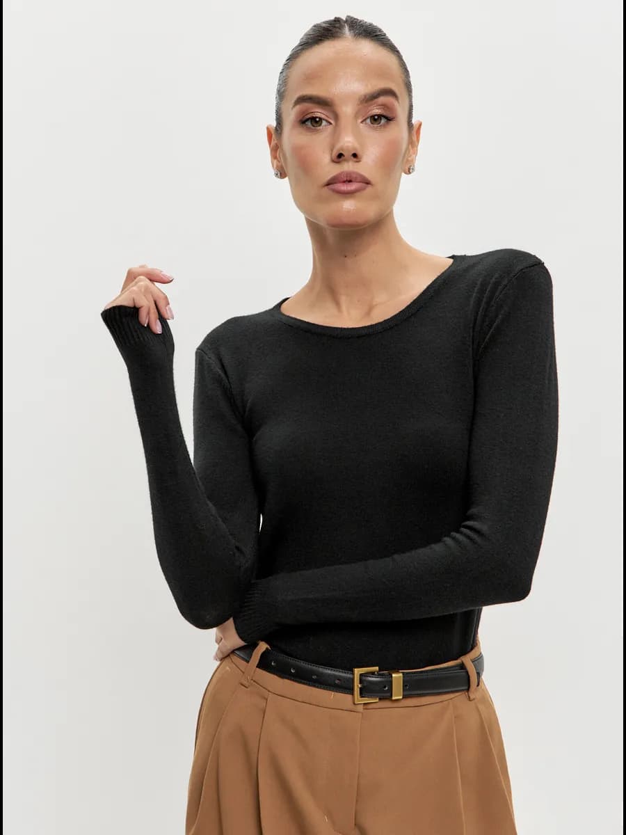 Джемпер кашемировый без горла