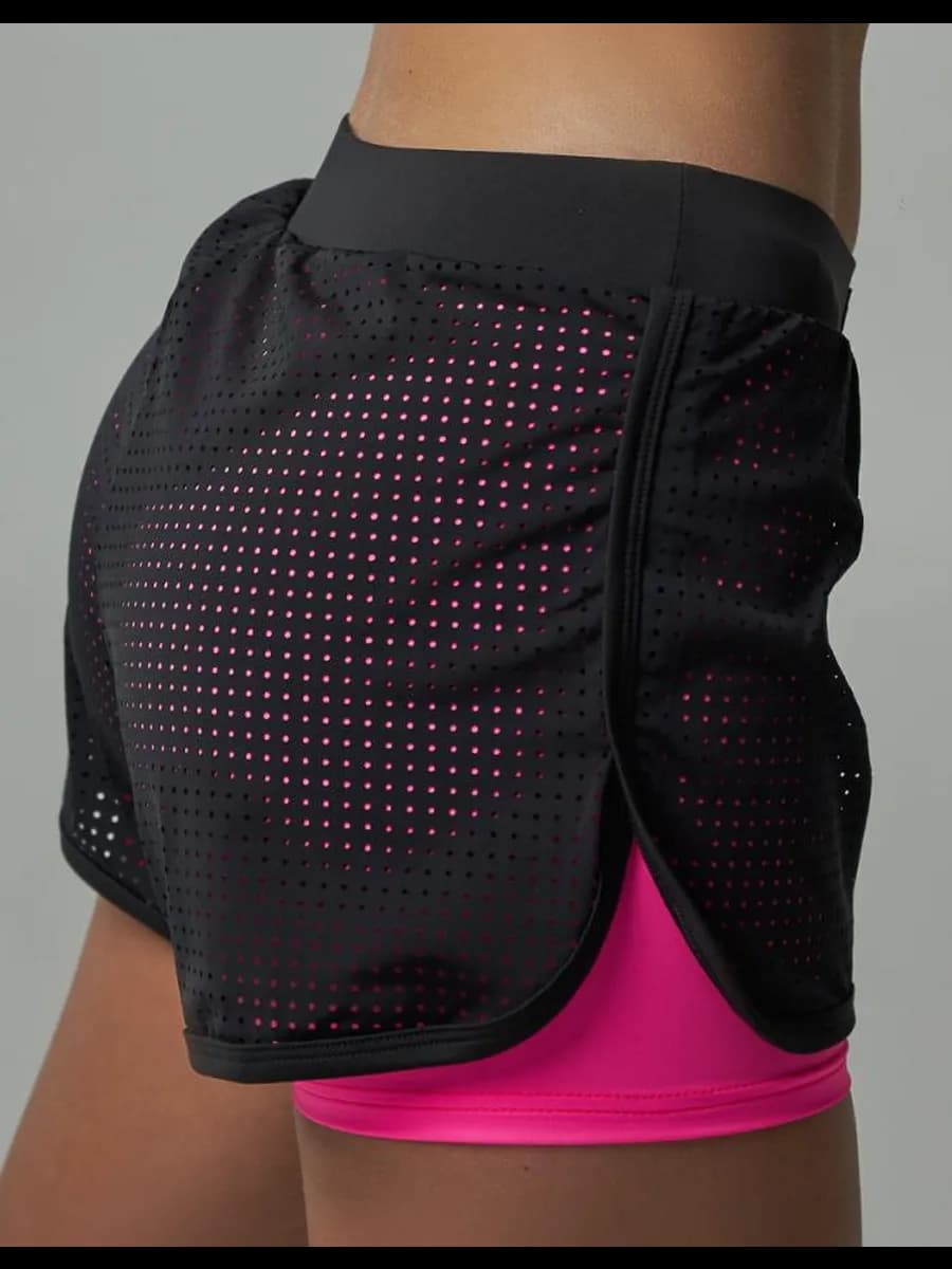 Шорты спортивные для фитнеса с тайтсами