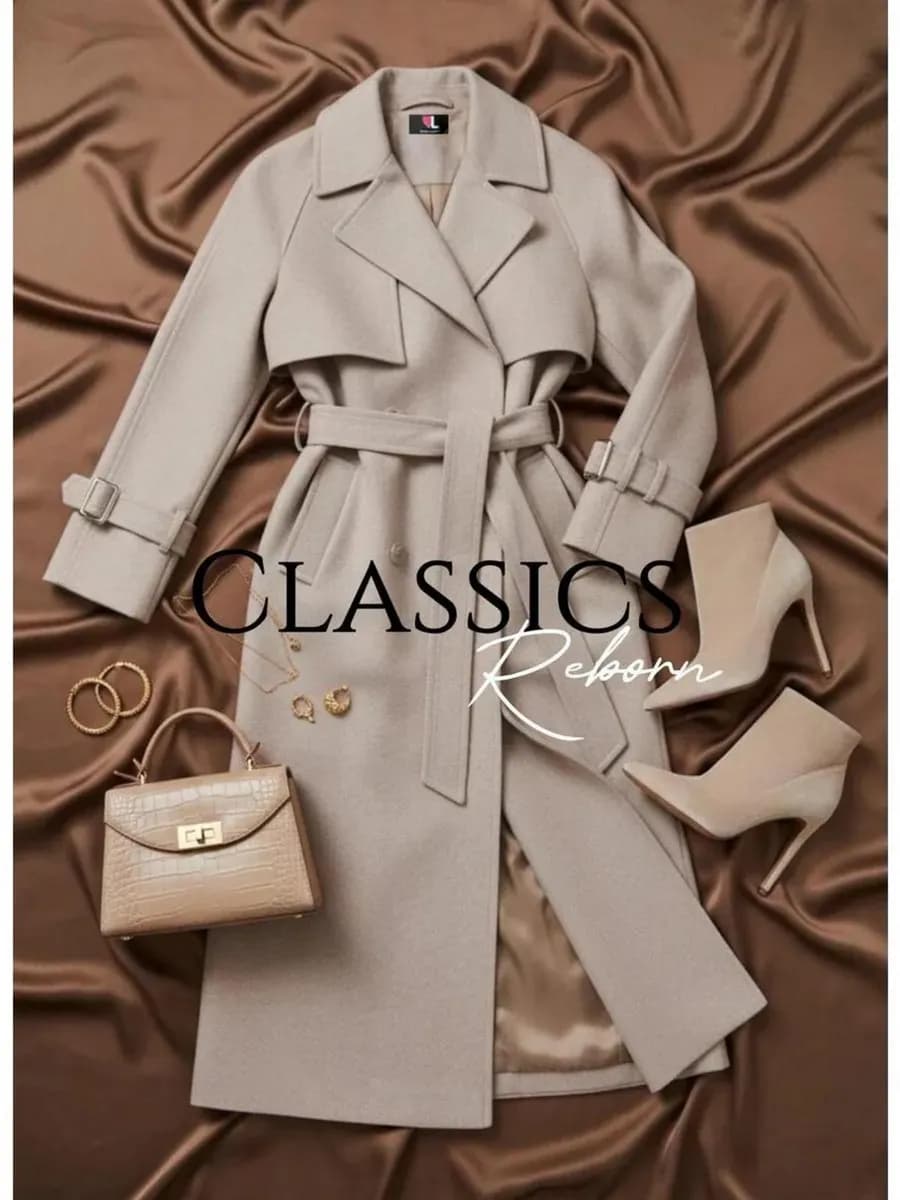 Пальто демисезонное длинное